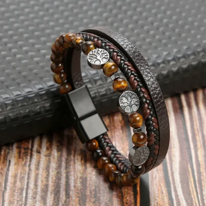 Multi-layer Beads Braided Bracelet
