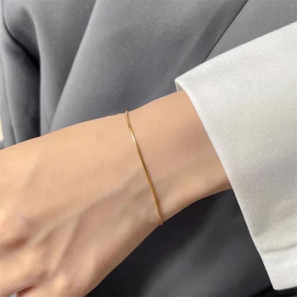 Minimalist Snake Chain Bracelet - Image 4