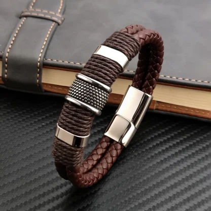 Retro Men's Braided Bracelet - Image 2