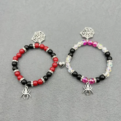 Spider Charm Beaded Bracelet - Image 3