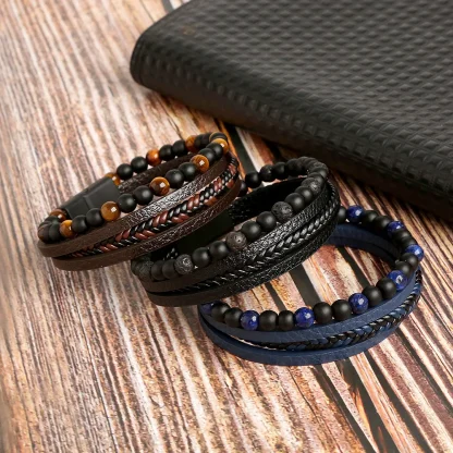 Multi-layer Beads Braided Bracelet - Image 4
