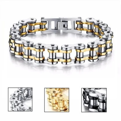 Men's Biker Chain Bracelet - Image 4