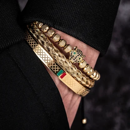 Luxury Leopard Head Bracelet - Image 2