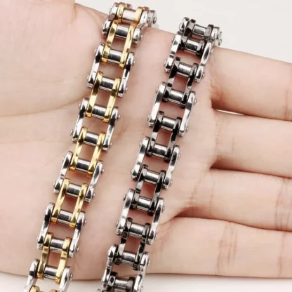Men's Biker Chain Bracelet - Image 5