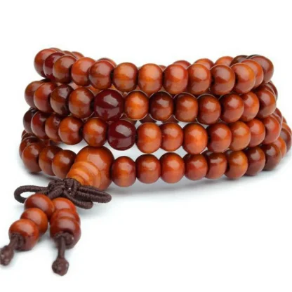 Wood-like Beads Multi-layer Bracelet