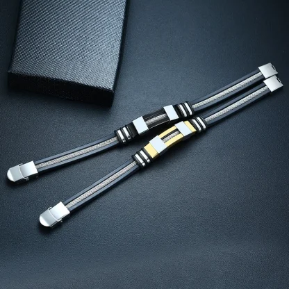 Casual Men's Bangle Bracelet - Image 5