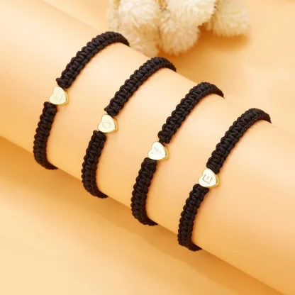 Letter Heart Braided Bracelet - Image 6