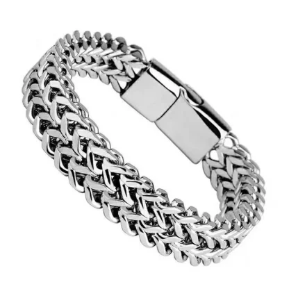 Sleek Thick Chain Bracelets - Image 2