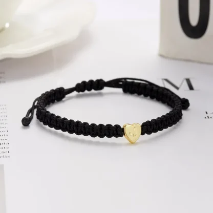 Letter Heart Braided Bracelet - Image 4