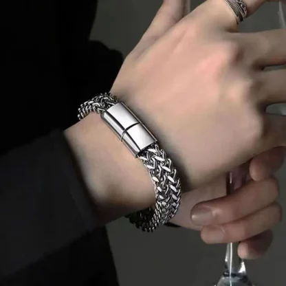 Sleek Thick Chain Bracelets - Image 4