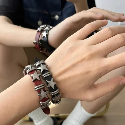Adjustable Belted Star Bracelet