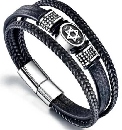 Star of David Braided Bracelet