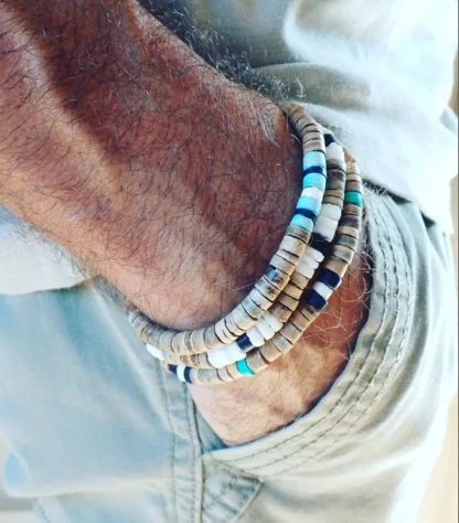 Elastic Flat Beads Bracelets - Image 6
