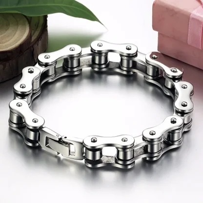 Men's Biker Chain Bracelet - Image 3