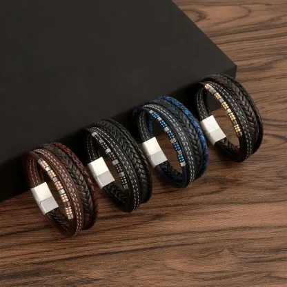 Men's Multi-layer Braided Bracelets - Image 6