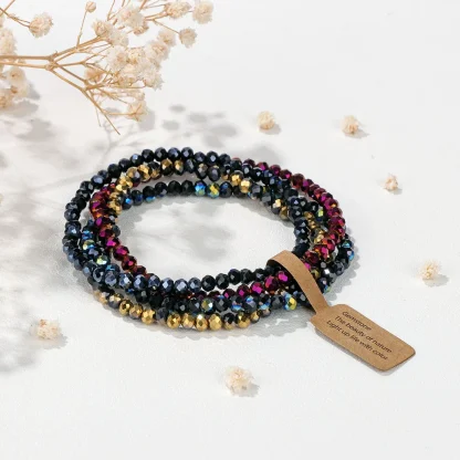 Shiny Beaded Elastic Bracelets - Image 5