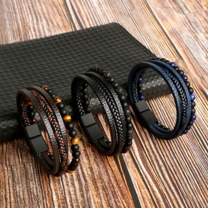 Multi-layer Beads Braided Bracelet - Image 5
