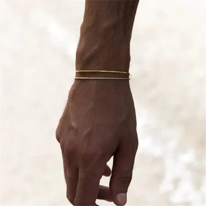 Minimalist Snake Chain Bracelet - Image 2