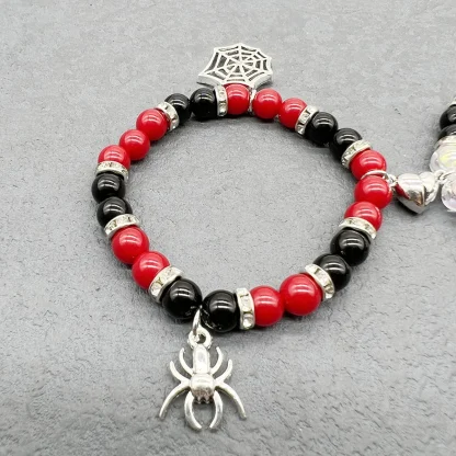 Spider Charm Beaded Bracelet - Image 2
