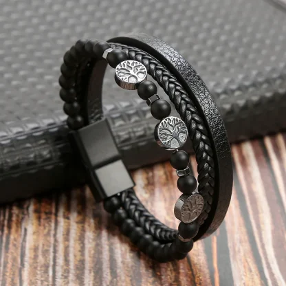 Multi-layer Beads Braided Bracelet - Image 3