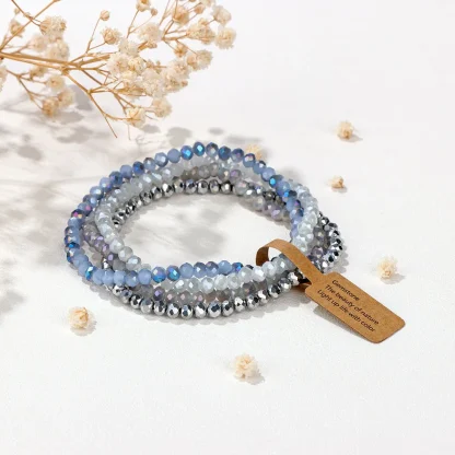 Shiny Beaded Elastic Bracelets - Image 4
