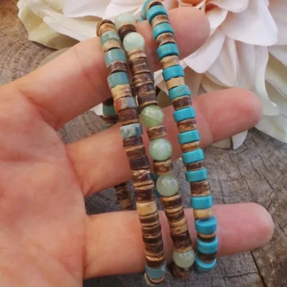 Elastic Flat Beads Bracelets - Image 3