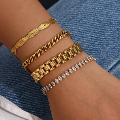 Minimalist Chic Chain Bracelets - Image 2